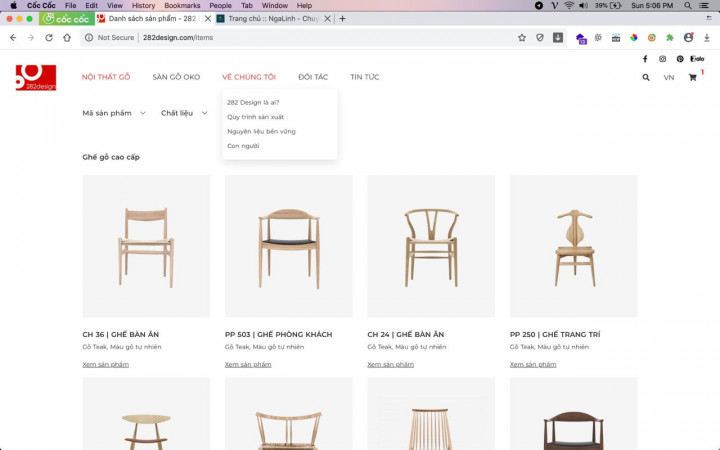 282 Design Web 282 Desgin do bên Nga Linh xây dựng và thiết kế