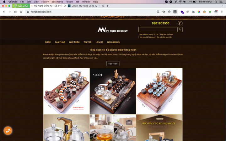 Web Mỹ Nghệ Đồng Kỵ do bên Nga Linh xây dựng và thiết kế