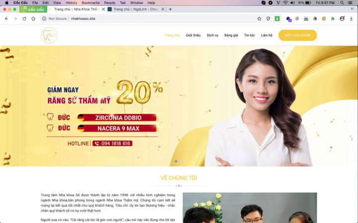 Nha Khoa Số Dự án Nha Khóa Số do Nga Linh xây dựng và thiết kế